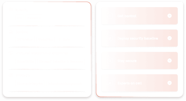 Tech Startups security dashboard