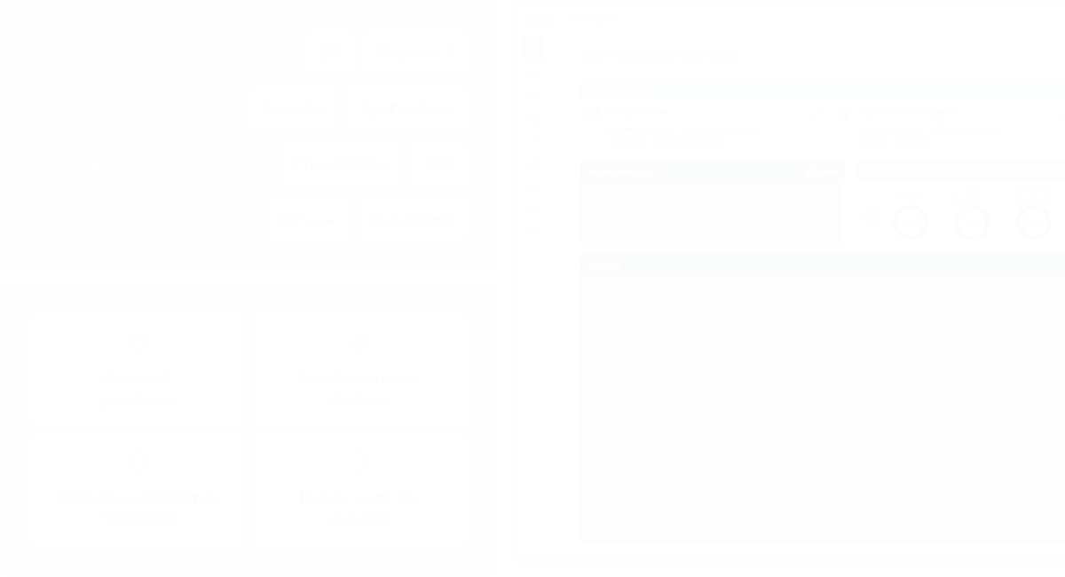 Identity & Access Management dashboard