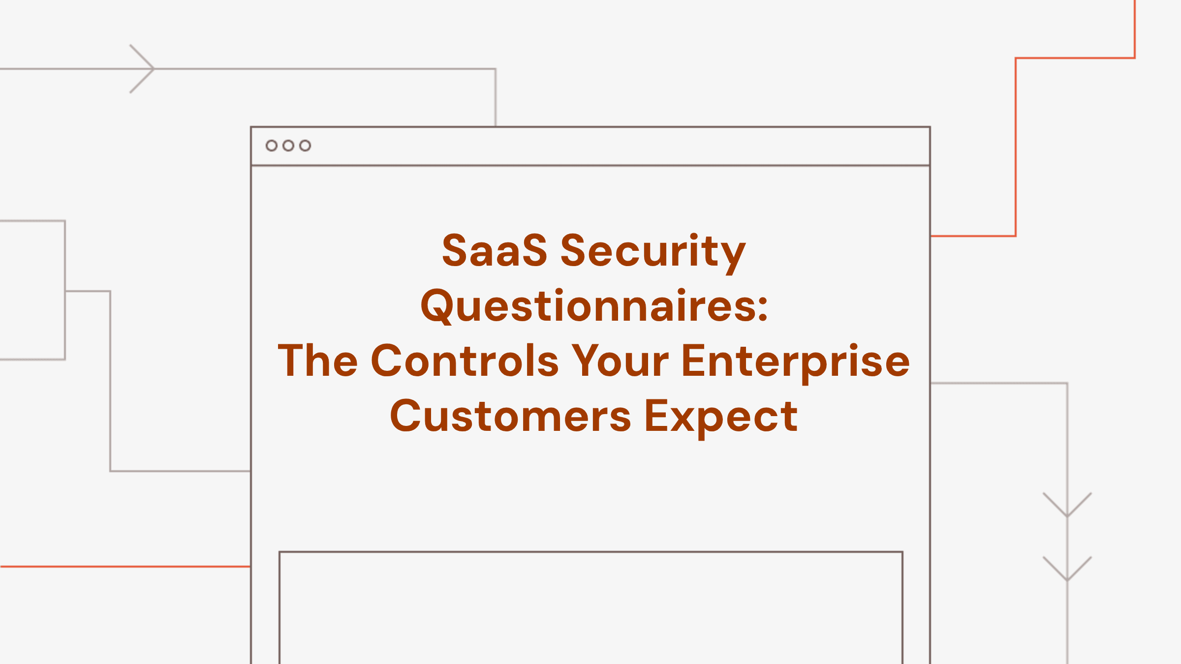 SaaS Security Questionnaire: The Controls Enterprises Expect